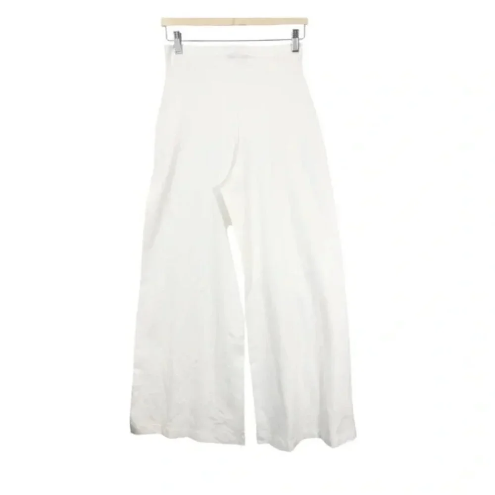 NEW RIPLEY RADER White Ponte Knit Wide Leg Pants Size 4 US Large - Picture 5 of 12